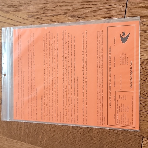 Laurie Speltz The Creative Coach "small Fall words" stencil - Picture 4 of 4